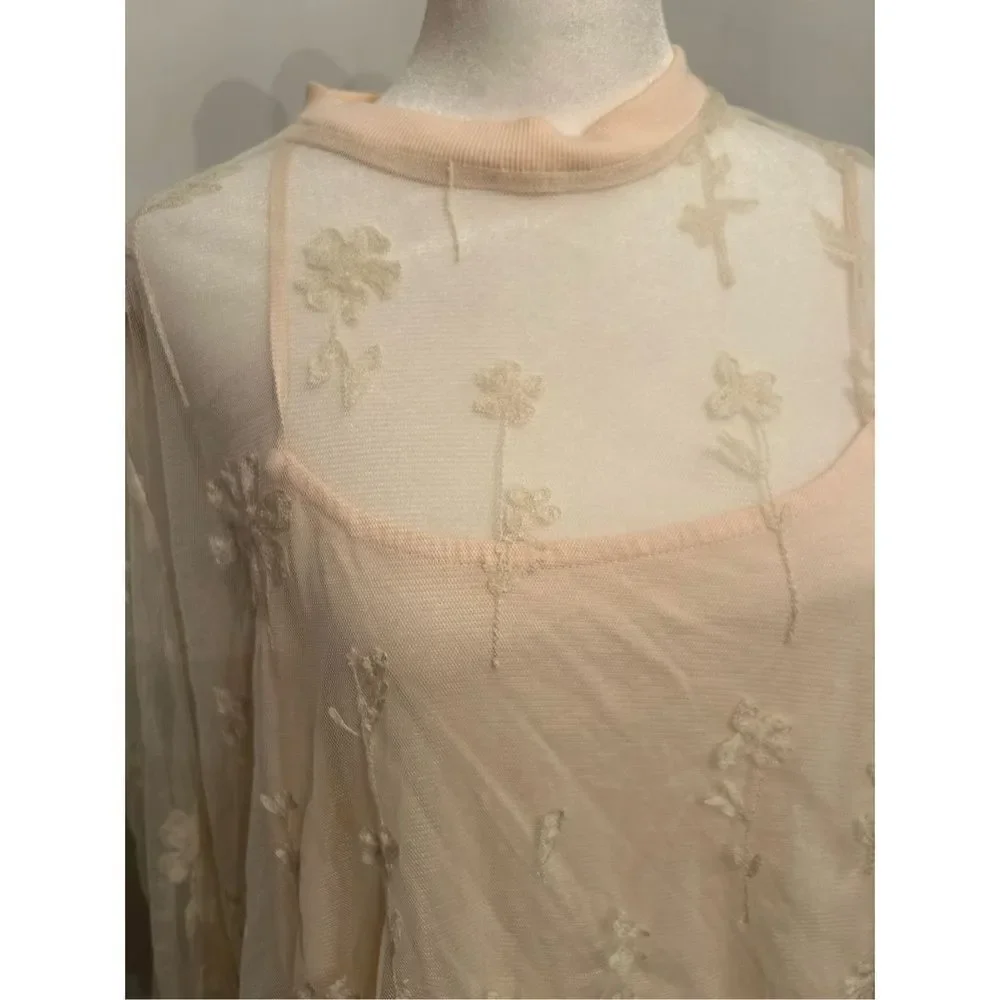 Cecelia Sheer Mini Dress size S